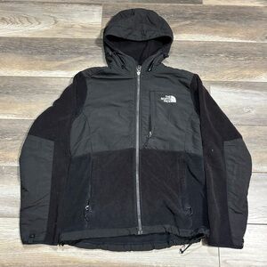 y2k/2000 TNF black fleece zip up jacket tagged M women's